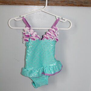 Floatimini Size 12M Aqua/Purple Bathing Suit New
